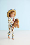 Mud Pie Kids Cowboy Boot Print Boys Bamboo Pajama 2 Pc Set