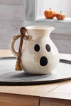 Mud Pie Home Halloween Ghost Drink Pitcher 96 Oz Size with Wooden Spoon Set