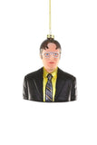 Cody Foster DWIGHT The Office Salesman Glass Christmas Ornament