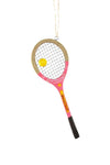 Cody Foster Tennis Racket Ball Pink Player Christmas Ornament