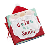 Mud Pie Kids Going To See Santa for Pictures Baby Cloth Soft Board Story Book