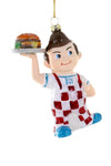 Cody Foster Bob's BIG BOY Fast Food Iconic Glass Christmas Ornament