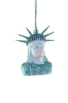 Cody Foster NYC Statue of Liberty Blowing Bubble Gum LACKADAISICAL Glass Ornament