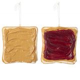 Kurt Adler Peanut Butter and Jelly 4.5" Fake Bake Christmas Ornament Set of 2