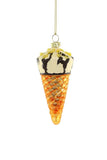 Cody Foster DRUMSTICK Ice Cream Cone Snack Dessert Glass Christmas Ornament