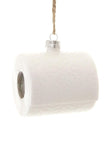 Cody Foster Bathroom Roll of Toilet Paper Glass Christmas Ornament