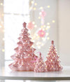 RAZ 13" Retro Light Pink Ceramic Vintage Style Christmas Tree