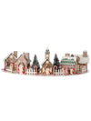 18" Sugarland Paper Putz Gingerbread Christmas 4 House Village w/LED Light