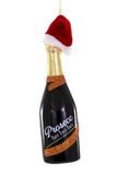 Cody Foster PROSEC-HO-HO-HO Bottle of Prosecco Champagne Glass Ornament