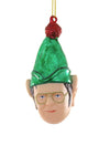 Cody Foster The Office TV Show DWIGHT the CHRISTMAS Elf Glass Ornament