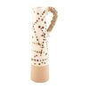 Mud Pie Home Boho Autumn Ivory w/ Splotch Dots Glaze Bisque Tall Pencil Bud Stem Vase