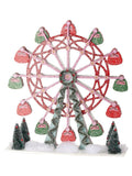 14" Red Green Carnival Retro Design Ferris Wheel Christmas Village Figure