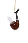 Cody Foster Gentleman's Man's Tobacco Smoking Pipe Glass Christmas Ornament