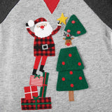 Mud Pie Kids Alpine Village Santa Reindeer Decorating Christmas Tree Shirt