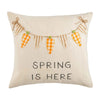 SPRING IS HERE Easter Carrot Banner Flag Bunting Applique Pillow