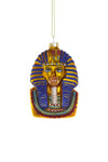 Cody Foster TUTANKHAMUN Egyptian King Tut Blowing Bubble Gum Glass Christmas Ornament