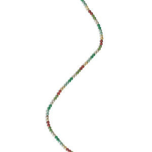 Bethany Lowe Merry & Bright Mini .25" Sz Bead Gold Green Red Blue Christmas Garland