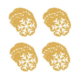 Snowflake Shaped Christmas Paper Beverage Dessert Napkin 40 Ct