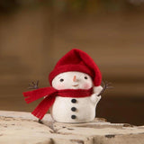 Bethany Lowe Michelle Allen Warm and Cozy Red Stocking Hat Snowman Christmas Figure