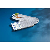 Blue Indigo Coastal Beach Starfish Hostess Tray Towel Serving Set