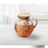 Mud Pie Home "Beach Drink" Covered Glass Pitcher with Wood Lid 118 OZ