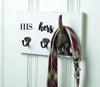 Mud Pie Muddy Paws Collection "His, Hers, Pup" Leash Wall Hook, 6.5" x 11"