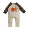 CUTEST IN THE PATCH Buffalo Check and Pumpkins Baby 1 Pc Set