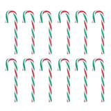 Red and Green 7" Faux Candy Cane Food Christmas Ornament Box of 12