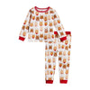 Reindeer Print Kids Christmas 2 Pc Pajamas Set