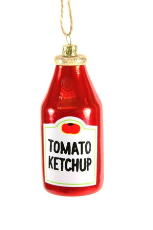 Cody Foster Tomato Ketchup Kitchen Faux Food Condiment Glass Christmas Ornament