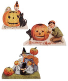 Bethany Lowe Halloween Jack O'Lantern and Kids in Costume Dummy Board-Set of 3