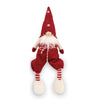 8" Gnome in Red Christmas Suit with Dangle Legs Shelf Sitter Figure