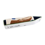 Mud Pie Home LAKE SNACKS Boat Shaped Cracker Serving Dish and Kitchen Towel Set