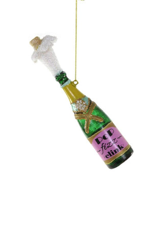 Cody Foster POP! CLINK! FIZZ! Cork Popping Champagne Glass Bottle Opening Ornament
