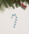 Bethany Lowe Blue Candy Cane 5" Long Sugared Christmas Ornament