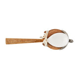 Sea Ocean Turtle Shaped Wood Wooden Kitchen Spoon and Rest Set