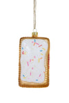 Pop Tart Frosted Breakfast Faux Food Glass Christmas Ornament