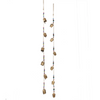 Gold Metal Bell with Festive Multi-Color Beaded 42" Christmas Garland