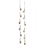 Gold Metal Bell with Festive Multi-Color Beaded 42" Christmas Garland