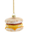 Cody Foster McDonald's Egg McMuffin Breakfast Sandwich Glass Christmas Ornament