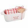 MUCH LOAF HOLIDAY CHRISTMAS  Mini Baker Loaf Pan Check Towel Set