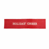 Holiday Cheer Red Washed Canvas Farmhouse Christmas Tablerunner
