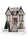 Cody Foster Pink Gold and Grey London Manor Christmas Village Mantle House