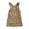 Leopard Print Girls Overall Jumper Dress