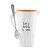 Mud Pie Home Circa Collection Melamine Outdoor LET'S DRINK TO THAT 58 Oz Pitcher Set