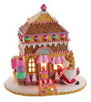Kurt Adler 7.5" Gingerbread Village House Santa Candy Shoppe with Light