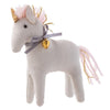 7" Stuffed Linen Kids Magical Unicorn Christmas Ornament