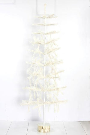Cody Foster 60" White Tabletop Christmas Holiday Feather Tree