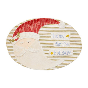 Mud Pie Home HOME FOR THE HOLIDAYS Santa Moon Christmas Serving Platter
