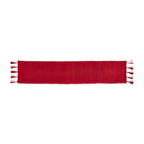 Christmas Solid Red Ponchaa Woven Table Runner 18" by 90"